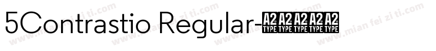 5Contrastio Regular字体转换